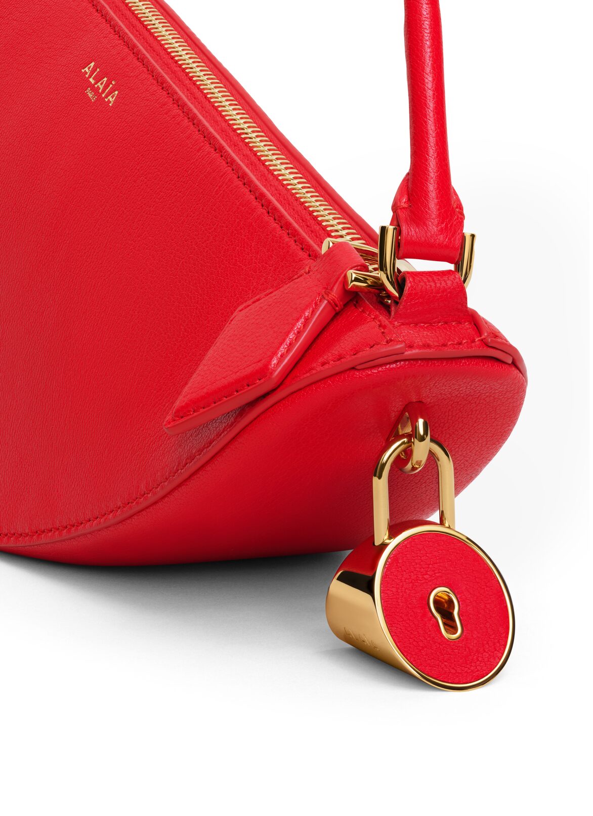 LE DEMI-CŒUR BAG IN GOATSKIN ALAÏA RED LE DEMI-CŒUR BAG IN GOATSKIN